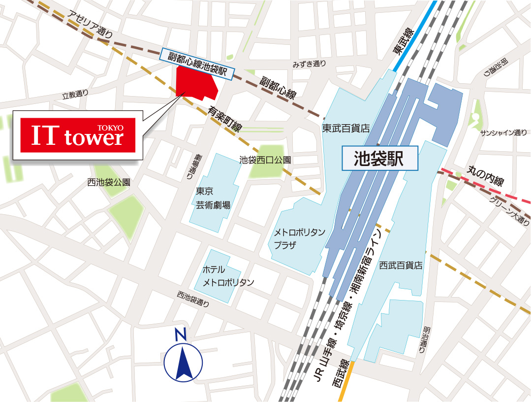 池袋駅周辺マップ